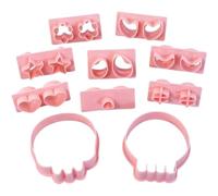 Bemvp 10 Pcs Halloween Cookie Cutters Cookie Stamps 3d Skull Cookie Mold Baking Supplies for Day of the Dead Halloween Decorations