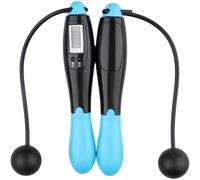 Bemvp 1pair Cordless Jump Ropes Electronic Digital Wireless Consumption Calorie Fitness Skip Body Rope Exercise Jumping Building