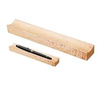 Bemvp 1pc Pen Organizer Holder Pencil Holder Wooden Pen Display Stand Fountain Pen Ballpoint Pen Display Rack Office Stationery Organizer