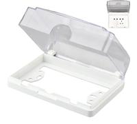 Bemvp 1pc Socket Waterproof Cover Transparent Concealed Switch Box Bathroom Accessories Electrical Wall Socket Switch Protection