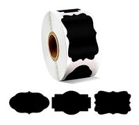 Bemvp 300pcs/roll Chalkboard Labels Sticker for Household Kitchen Jars Stickers Removable Waterproof Blackboard Sticker Label Decor