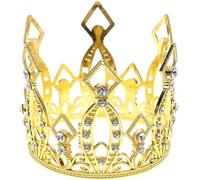 Bemvp Crown Cake Topper Vintage Tiara Cake Ornaments Crown Cake Decorations for Wedding Birthday Baby Shower Queen Princess Cake Photo Party
