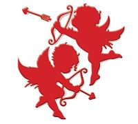 Bemvp Cupid Embossing Stencils Template Cupid Arrow Metal Die Cuts for Diy Craft Scrapbooking Paper Card Album Valentine's Day Decoration