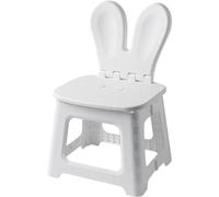 Bemvp Folding Children's Chair with Backrest Nordic Stool Plastic Step Stool Study Chair Low Living Room Chair Patio Furniture