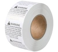 Bemvp Warning Label 1 Roll 1000pcs Choking Warning Stickers Safe Use Tips Essential Safety Stickers for Carton Items 30x20mm