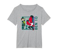 Ben 10 Ben 10 T-Shirt, Women's Plus, Heather Grey, 2X