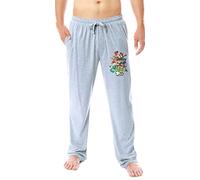 Ben 10 Mens' Cartoon TV Series Omnitrix Characters Aliens Sleep Pajama Pants, Grey, XL