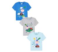 Ben and Holly's Little Kingdom 3 Pack Kids T-Shirts Boys Girls Multipack