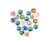 Ben & Bel Glow-in-the-Dark Glass Marbles, 20 Pack Handmade Multicoloured Marbles with Plastic Case, Decorative Glass Balls for Marble Run, DIY Crafts, Rewards and Home Decoration