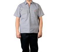 Ben Davis Men's Half Zipper Shirt - Brown - Large