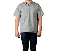 Ben Davis Men's Half Zipper Shirt, Green, Large