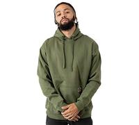 Ben Davis Men's Heavyweight Hooded Pullover Sweatshirt, Olive, XL