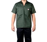 Ben Davis Short Sleeve 1/2 Zip Shirt, Olive, Large