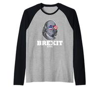Ben Franklin Brexit 1776 Raglan Baseball Tee