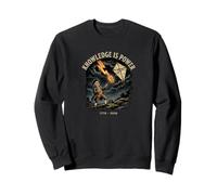 Ben Franklin Knowledge is Power Quote - Patriotic 1776 Sweatshirt