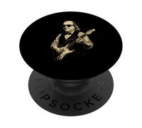 Ben Franklin Playing Guitar Funny 4th of July Retro Vintage PopSockets Adhesive PopGrip