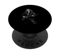 Ben Franklin President Playing Electric Guitar PopSockets Adhesive PopGrip