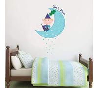 Ben & Holly's Little Kingdom Ben Personalised Moon Wall Sticker Decal Vinyl (120cm Height x 75cm Width)