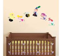 Ben & Holly's Little Kingdom Group Flying Wall Sticker Vinyl Decal Mural Children Bedroom Kids (120cm Width x 55cm Height)