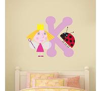 Ben & Holly's Little Kingdom Holly and Personalised Letter Wall Sticker Decal Vinyl (90cm Width x 75cm Height)