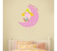 Ben & Holly's Little Kingdom Holly Personalised Moon Wall Sticker Decal Vinyl (60cm Height x 35cm Width)