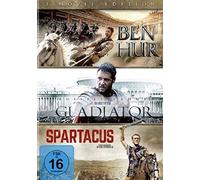 BEN HUR/GLADIATOR/SPARTACUS 3 DVD NEW