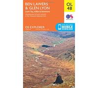 Explorer Ol48 Ben Lawers & Glen Lyon Map With Digital Version - Orange, Orange One Size