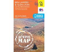 Explorer Active Ol48 Ben Lawers & Glen Lyon Map With Digital Version - Orange, Orange One Size