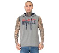 Benlee Men's Epperson Sleeveless Hooded Shirt - Grey, Medium