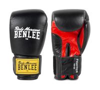 Benlee Rocky Marciano Leather Boxing Gloves Fighter - Black/Red, 12oz