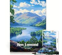 Ben Lomond Scotland 1000 Pieces Jigsaw Puzzles for Teenagers Sharp Recall Serene Escape Uniform Cut Perfect Xmas (38x26cm)
