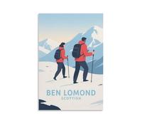Ben Lomond Scottish Vintage Travel Posters 16x24inch(40x60cm) Wall Decor Painting Canvas Wall Art Living Room Poster Bedroom