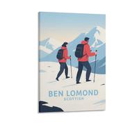 Ben Lomond Scottish Vintage Travel Posters 16x24inch(40x60cm) Wall Decor Painting Canvas Wall Art Living Room Poster Bedroom