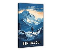 Ben Macdui Print Cairngorms National Park Poster Scottish Highlands Decor Ben Macdui Summit Artwork Mountain Landscape Hiking Scotland Gift Canvas Poster Wall Art Decor Print Picture Paintings 12x18i