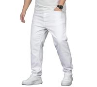 Ben Martin Plus Size Jeans for Man || Big Size Stretchable Jeans for Men || Smart Fit Regular Fit Jean's Pants for Men's || Cotton Denim Jins Pant for Men:s - Available in Sizes., White, 44