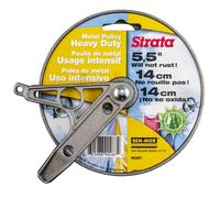 Ben-Mor Strata Outdoor Clothesline Pulley - 5.5'' Heavy Duty Metal Rustproof Silver Pulley for Clothes Line Outdoors Outdoor Laundry Line Pulley for C