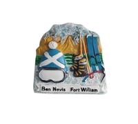 Ben Nevis Fort William Scotland Refrigerator Magnet Travel Souvenir Fridge Decoration 3D Magnetic Sticker Hand Painted Craft