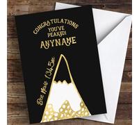 Ben Nevis Gold Style Congratulations Personalised Greetings Card - Congratulations Card, Personalised Well Done Card, Custom Congratulations Card
