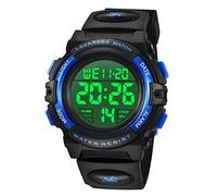 BEN NEVIS Kids Boys Watch - 5ATM Waterproof Outdoor Sport Silicone Watch with Alarm/Stopwatch/LED Light/Shock Resistant/Date, 07-Blue Green, Strap