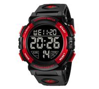 BEN NEVIS Men's Digital Watch Military Sports Watch 5ATM Waterproof Military Chronograph Wrist Watch for Men with LED Backlight Alarm Date / Shockproof, 13-Red-B, Strap
