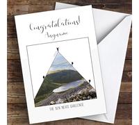 Ben Nevis Photographic Style Completed Personalised Greetings Card - Congratulations Card, Personalised Well Done Card, Custom Congratulations Card