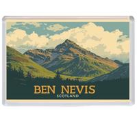 Ben Nevis - Scotland - Jumbo Artistic Fridge Magnet 96 x 67mm BBSFHM3250