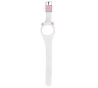 BEN NEVIS Silicone Replacement Strap with Stainless Steel Metal Clasp Round, White, 230 millimètres, Classic