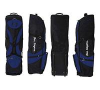 Ben Sayers Deluxe Golf Travel Flight Bag Cover with Wheels | Durable Padded Case for Clubs | Easy Carry or Wheeled Rolling | Black