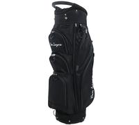 Ben Sayers DLX Deluxe Mens Golf Cart Bag | Lightweight with Carry Shoulder Strap | 14-Way Full Length Club Dividers & Water Resistant Pockets (Black/Grey)