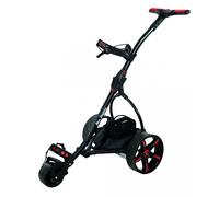 Ben Sayers Electric Golf Trolley | 18-Hole Lithium Battery Trolley | 9 Speed, Auto Distance Function | Over £100 Free Accessories (Black/Red)