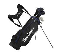 Ben Sayers M8 13-Piece Golf Package Set | Complete Mens Set | Full 12 Clubs Graphite/Steel Shafts with Stand Bag | Driver, Woods, Hybrids, Irons, Wedges & Putter (Right Hand - Blue/Black)