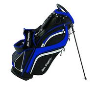 Ben Sayers Unisex's DLX Stand Bag, Black/Blue, 8.5-Inch