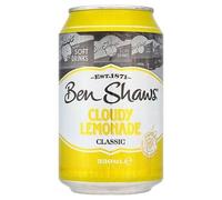 Ben Shaws Cloudy Lemonade, Refreshing Fizzy Drink, Can, 330ml