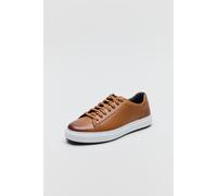 Ben Sherman Ace Cupsole Leather Men's Tan Trainers - UK 7